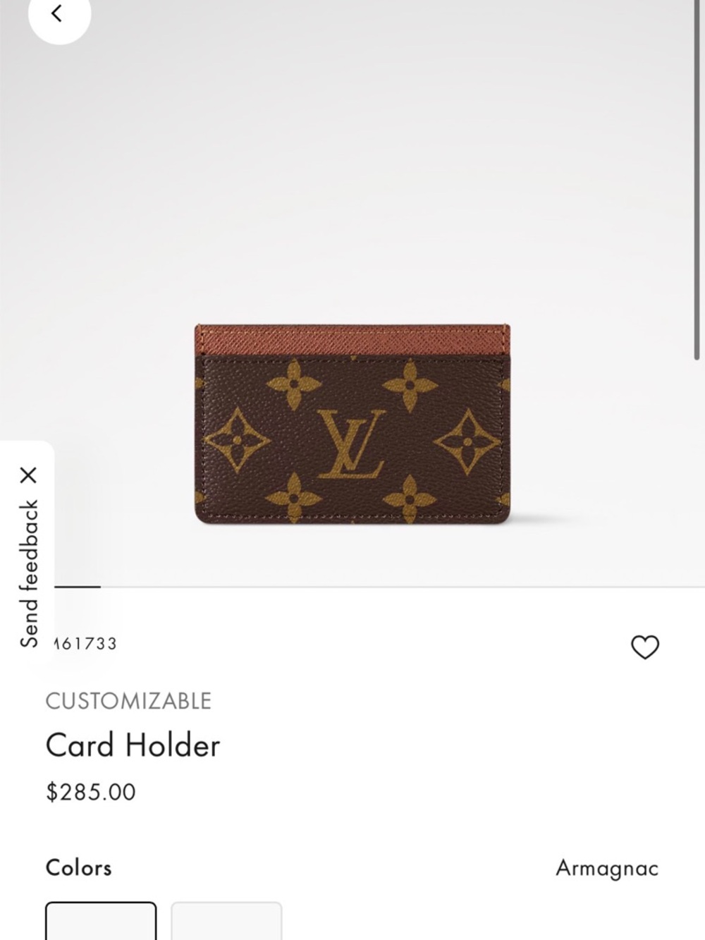 NEW Louis Vuitton Card Holder M61733